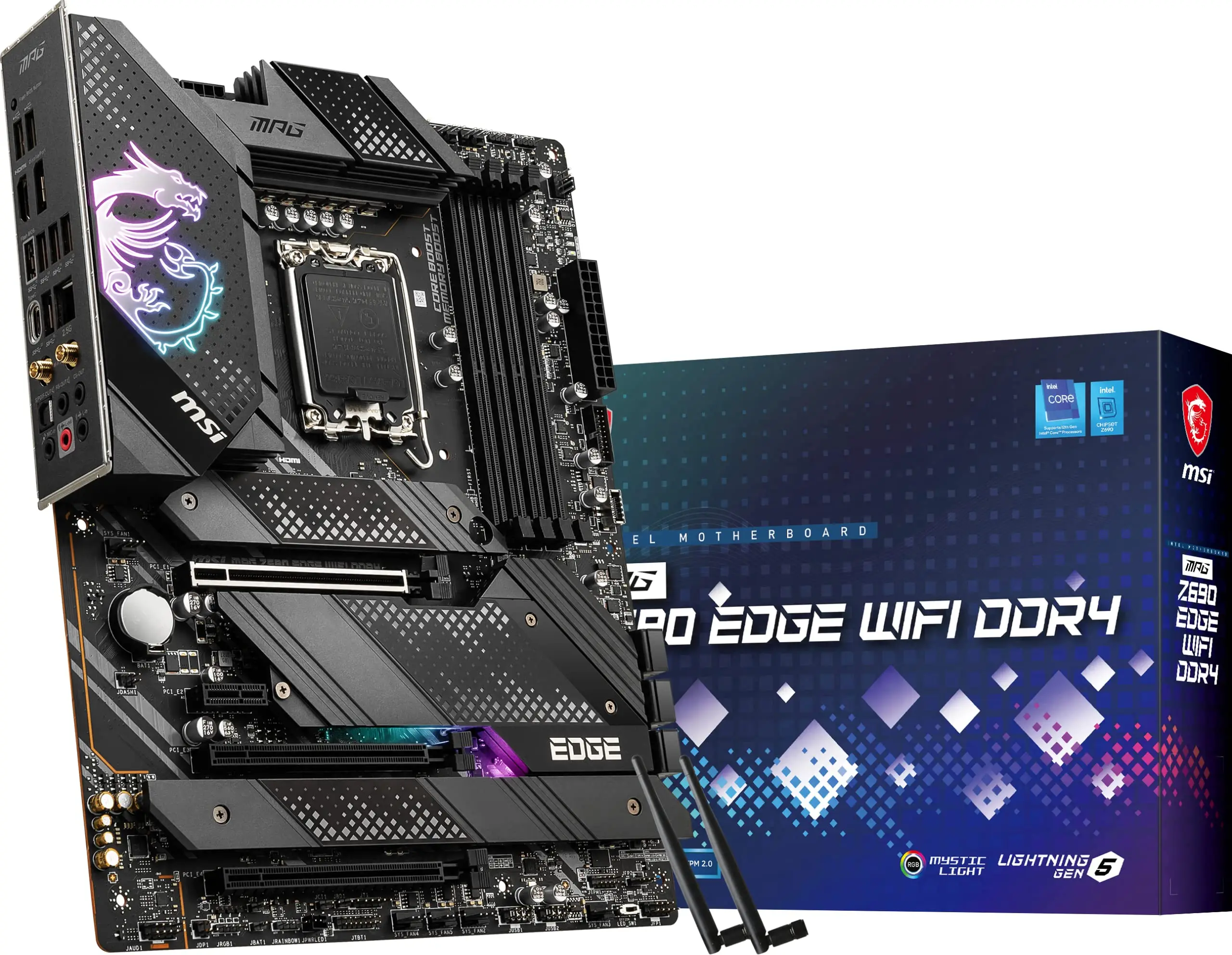 M SI MPG Z690 Edge WiFi DDR4 Gaming для Msi Lga1700 Ddr5 128g поддержка I9 Sata3 * 6 M.2*4 Usb3.2 Atx настольная материнская