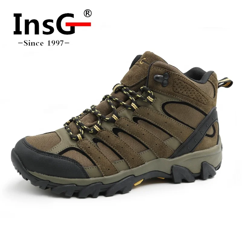 Men Waterproof Hiking Boots Outdoor Camping Trekking Shoes