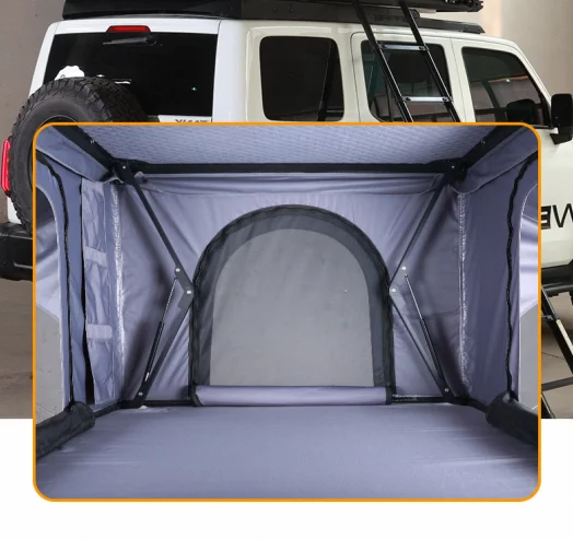 Roof Top Tent Hardshell Sleeps 2-4 People Comfortably Equipped with Ventilation System