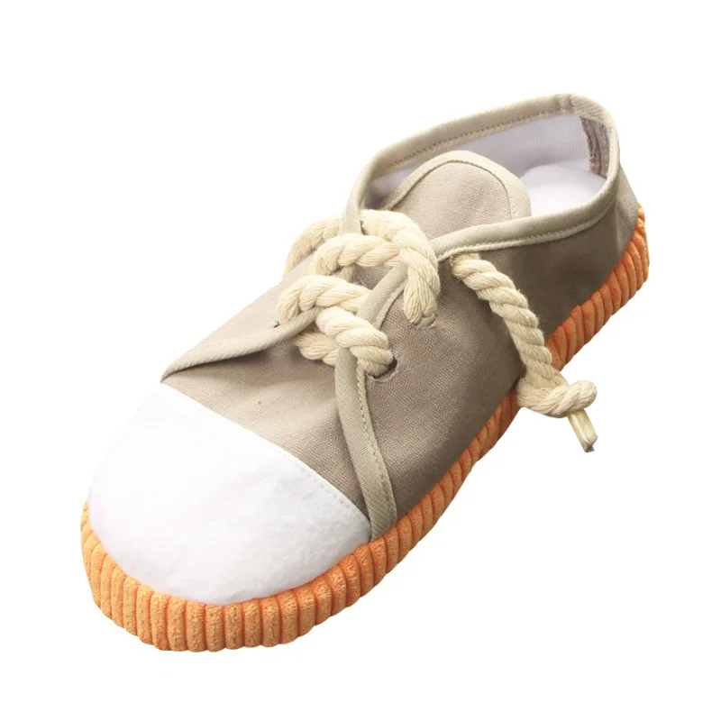 Amazon Combination Set Simulation Shoes Teeth Cleaning Dog Doll Bite Dog Toy Shoes Pet Vocal Toy