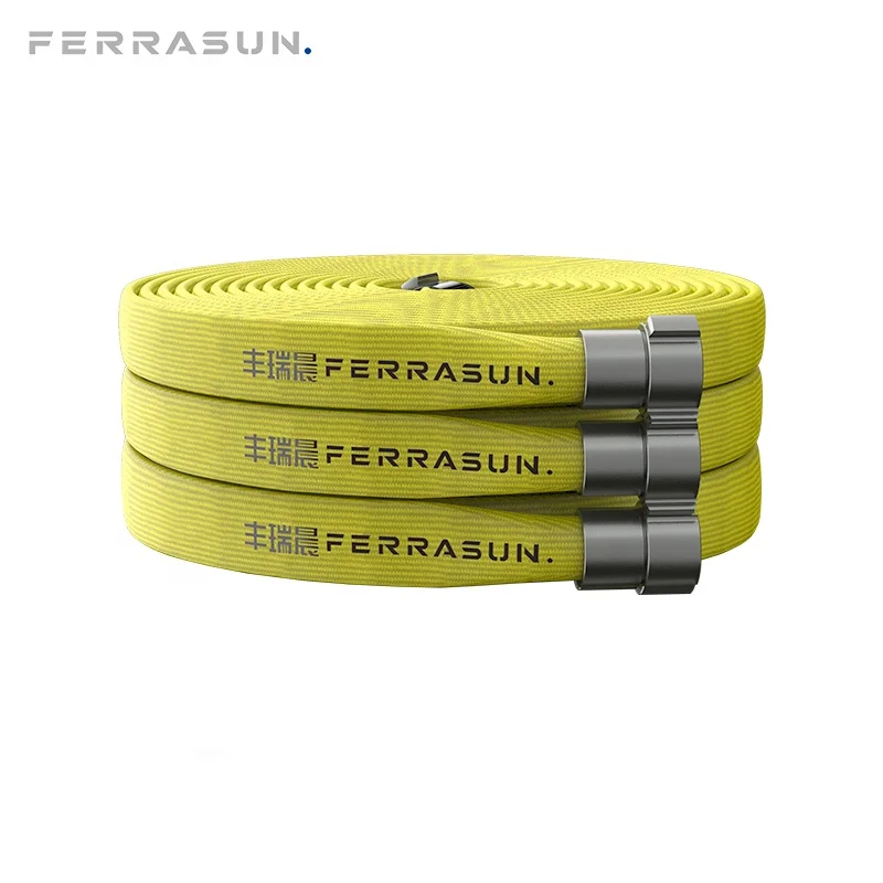 
Quality 38mm flexible white double jacket TPU lining attack hose 