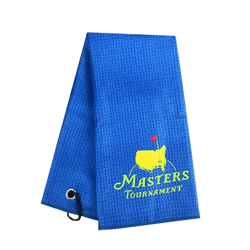 SER Logo Custom Soft Microfiber Golf Towel 40x60CM Quick Drying Multi-Use Golf Towel