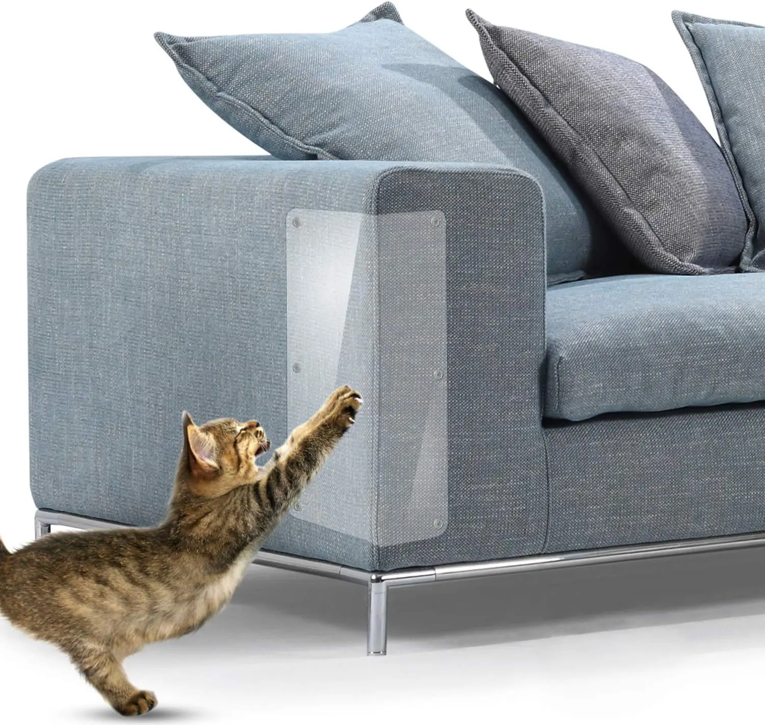 Cat Scratch Deterrent Tape, Cat Repellent for Furniture Cat Scratching Pad