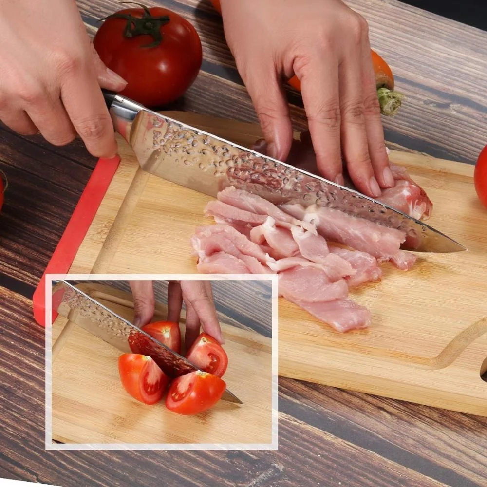 Professional 8 inch High Carbon Stainless Steel Paaka Wood Handle Kitchen Chef Knife