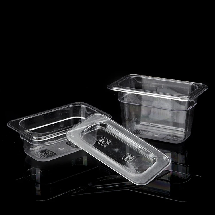 Polycarbonate  GN Pan Food Container Disposable Tableware for Hotel Restaurant Buffet Food Pan Ice Cream Container
