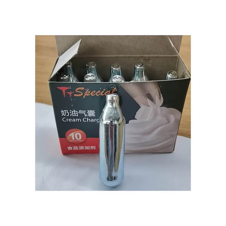 
Steel Gas Cylinders Bottles Whip Cream Chargers Nitrous Oxide Food Grade Cream Chargers Nitrous Oxide 