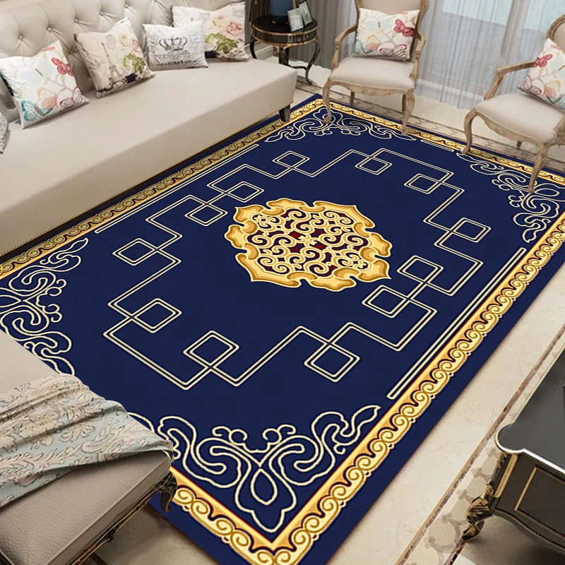 Royal Hotel Floor Carpet Living Room High Quality Beautiful Healthy Luxury Europe 100% Polyester Floral Rectangle Nonwoven