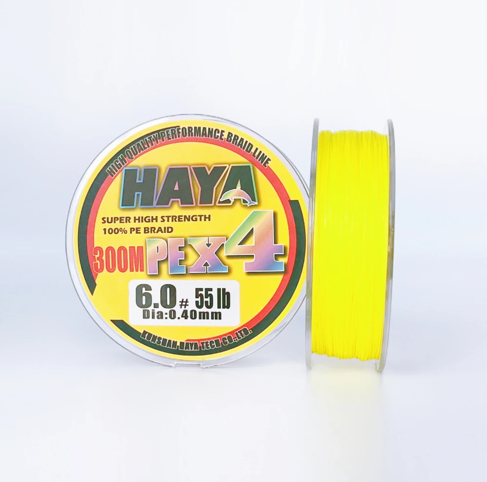 HAYA Custom X8 Super Strong High Performance Braided Wire  PE 1000m Single Color Level Nylon Monofilament Fishing Line