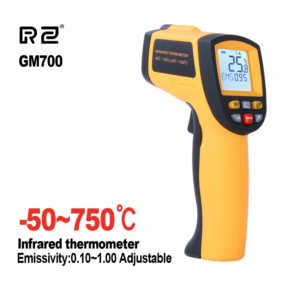 industrial thermometer Thermal Imager Handheld Digital Electronic Outdoor Non-Contact Laser Pyrometer Point Gun