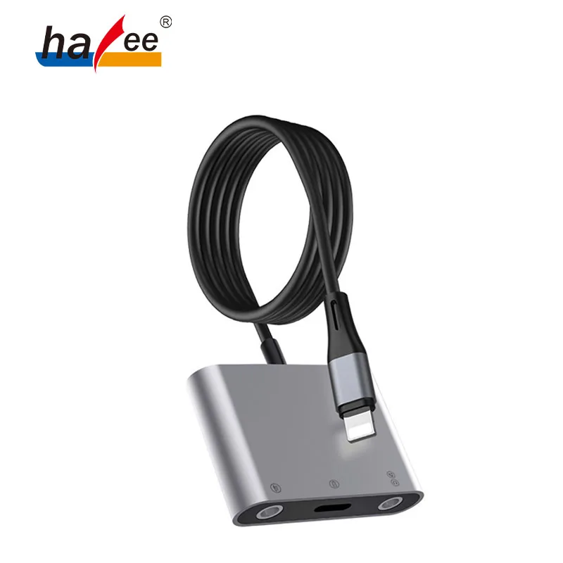 Live No. 1 Converter Mobile phone sound card cable audio adapter mobile phone connected microphone shouting microphone K song