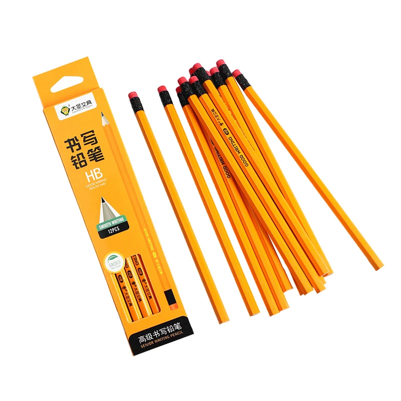 12 Pack Graphite Pencil Set Art Painting Pencil School Students Supply Wood Pencils in Box