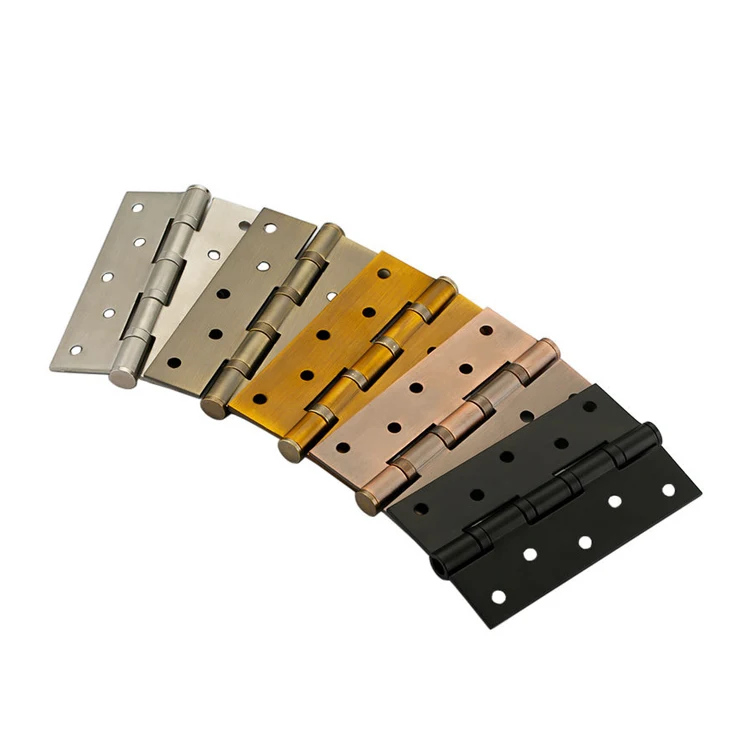 Matt Black Hardware Flat Ball Bearing Metal 4 Inch Spring Door Hinges Stainless Steel 304