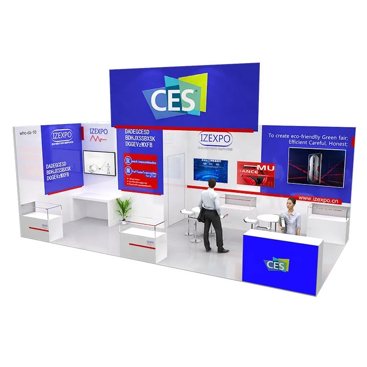 IZEXPO 30mins quick build 4*8m modular display booth exhibition stand exhibition design show exhibition