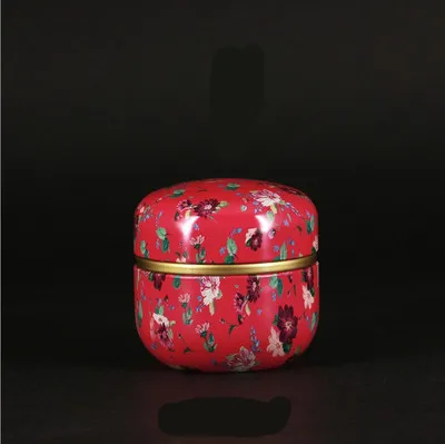 P105 Tea tin box flower tea pot tin pot household custom LOGO seal pot spot  Japanese tea can