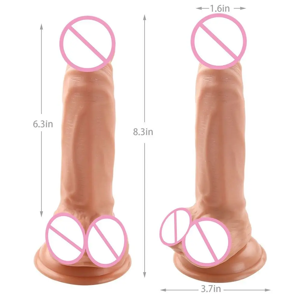 Wholesale Adult Products Foreign Trade Female Color Simulation Penis Soft and Thick Size Penis Sex Toy adult sexual products