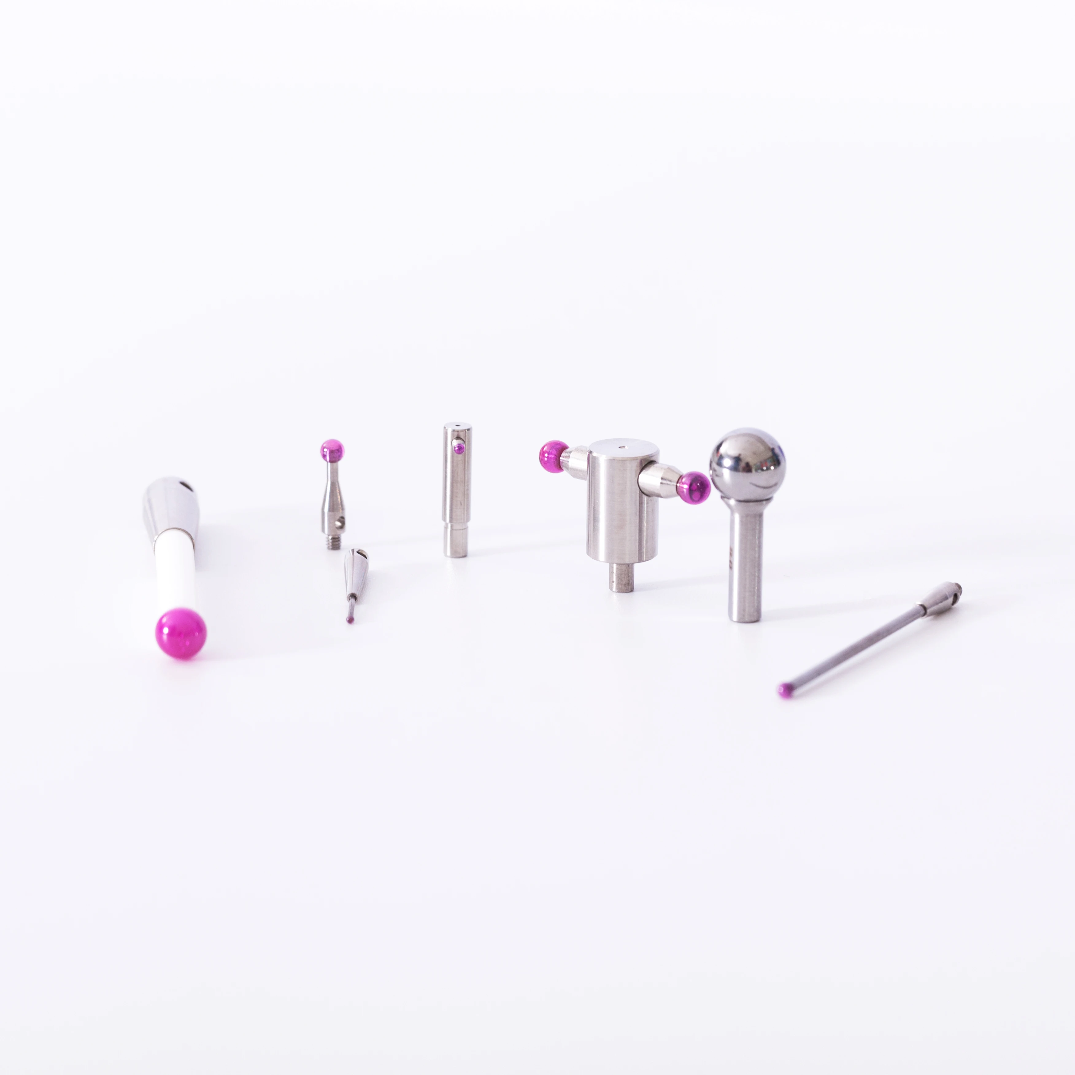 Measuring Machine Spherical Straight Styli Ceramic Cylinder Carbide  Head Synthetic Ruby Probe