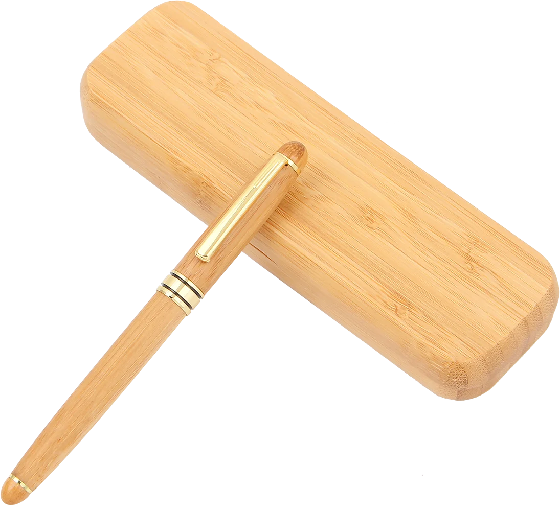 Hot sales bamboo set bamboo fountain pen  bamboo pen with custom logo