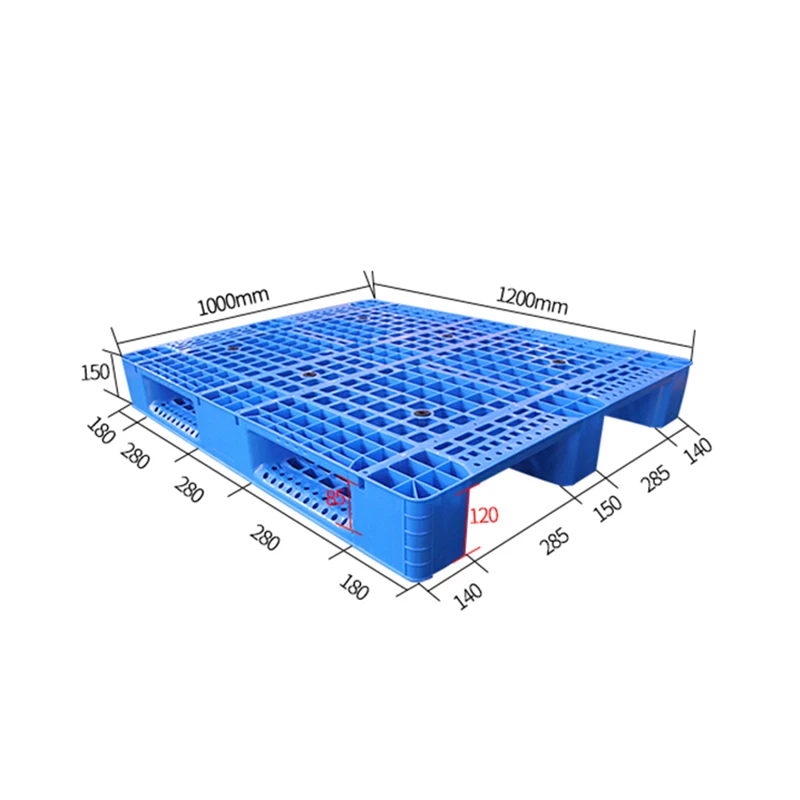 LK1210 сетка 3 направляющие HDPE сверхмощный евро поддон переработанный пластик для хранения транспортировки и использования на складе