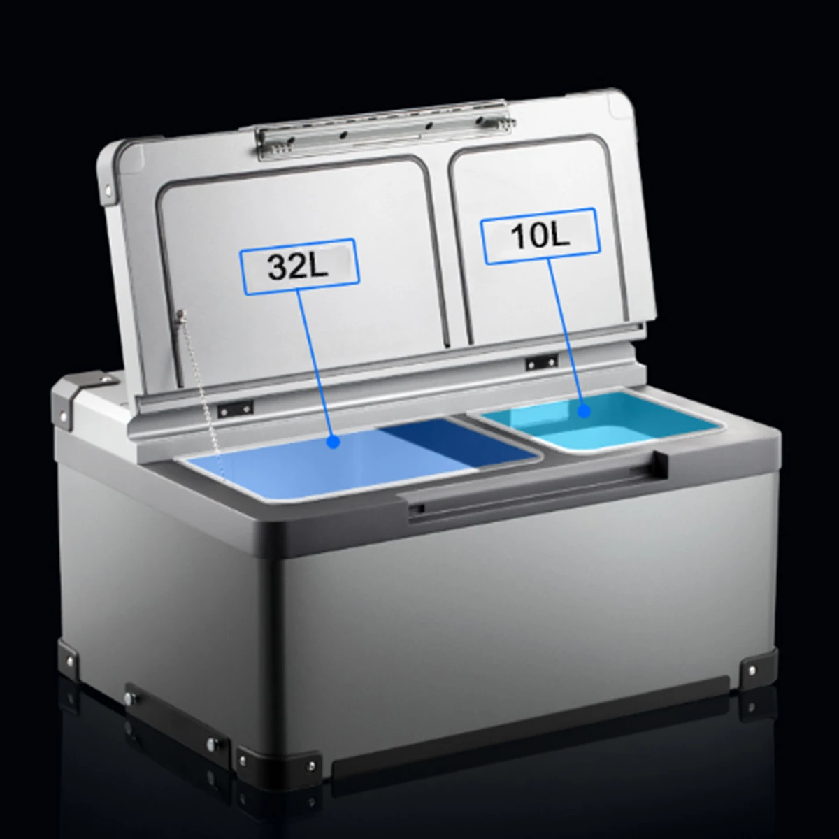 truck fridge Europe brand semi heavy duty truck Dc 12V 24V capacity 30 40 liters mini refrigerator