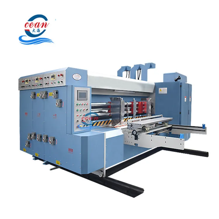 Economic speed carton box printing die cutting machine automatic 3 5 7 ply corrugated cardboard box machine