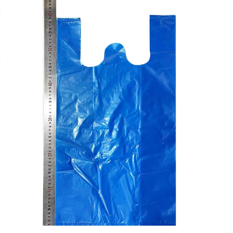 Vest Carrier 100% Compostable  HDPE  LDPE Bags T-Shirt Convenient Vest Carrier Plastic Bag Printing Customized