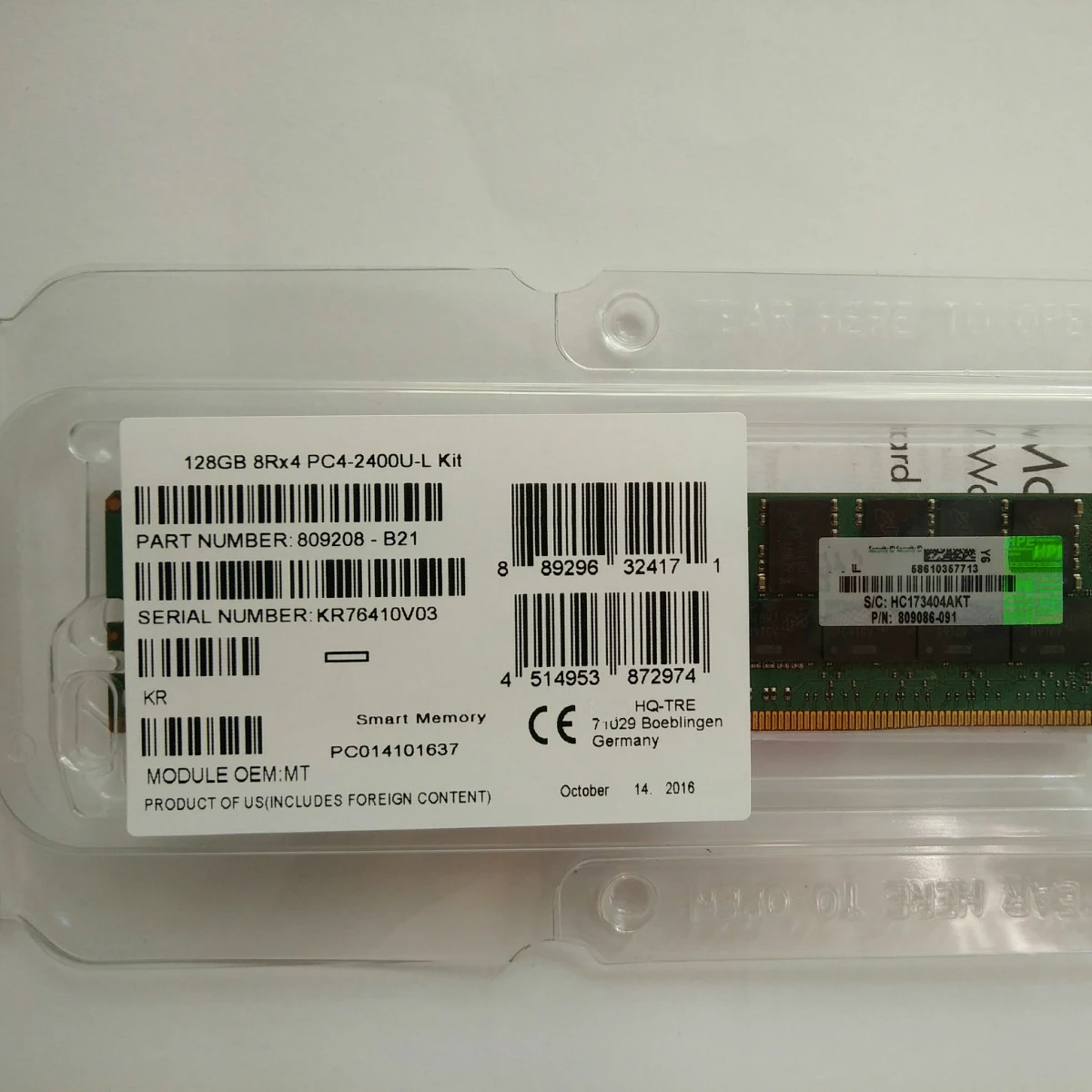 Дешевый и высококачественный 809208-B21for сервер 128 ГБ DDR4-2400 памяти AB