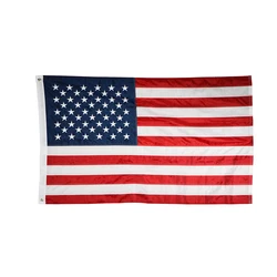 American Flag 4x6 ft Heavy Duty Tough Embroidered US Flag for Outdoor/Outside Sewn Stripes Brass Grommets America Flag 120*180cm