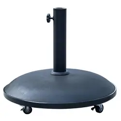 Danlong Hot Selling 55lbs Heavy Duty Stand Concrete Outdoor Patio Umbrella Base with 4 Wheels for Garden Courtyard