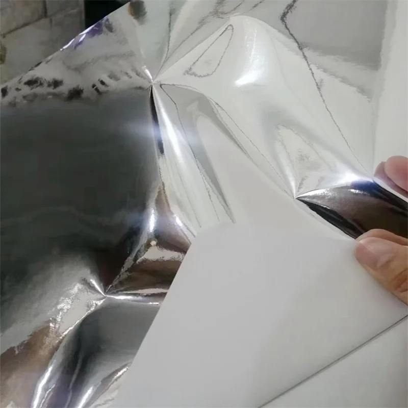 Self adhesive Label Sticker Paper A4 Pp Sticker Vinyl Self Adhesive Clear Plastic Film In Sheets  Metalized PPfor label printing