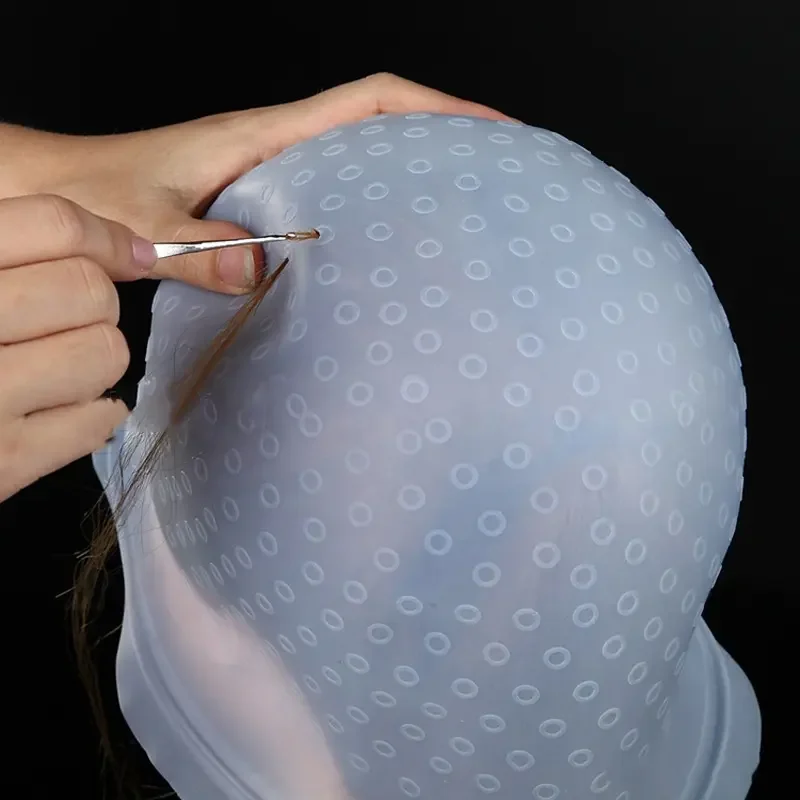 Plastic Cement Hair Dyeing Cap Highlighting Beauty Salon Reusable DIY Hair Dyeing Hat Tool Special for Hair Dyeing