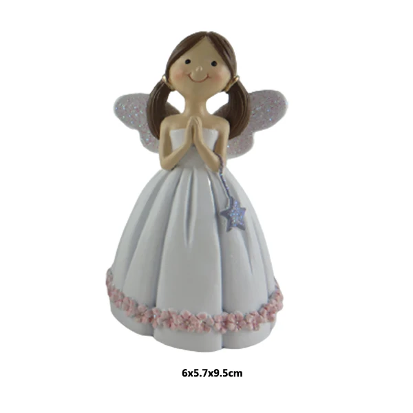 Милый мультяшный ангел креативные настольные полимерные подарки для девочки полирезиновая фигурка ангела домашнего декора