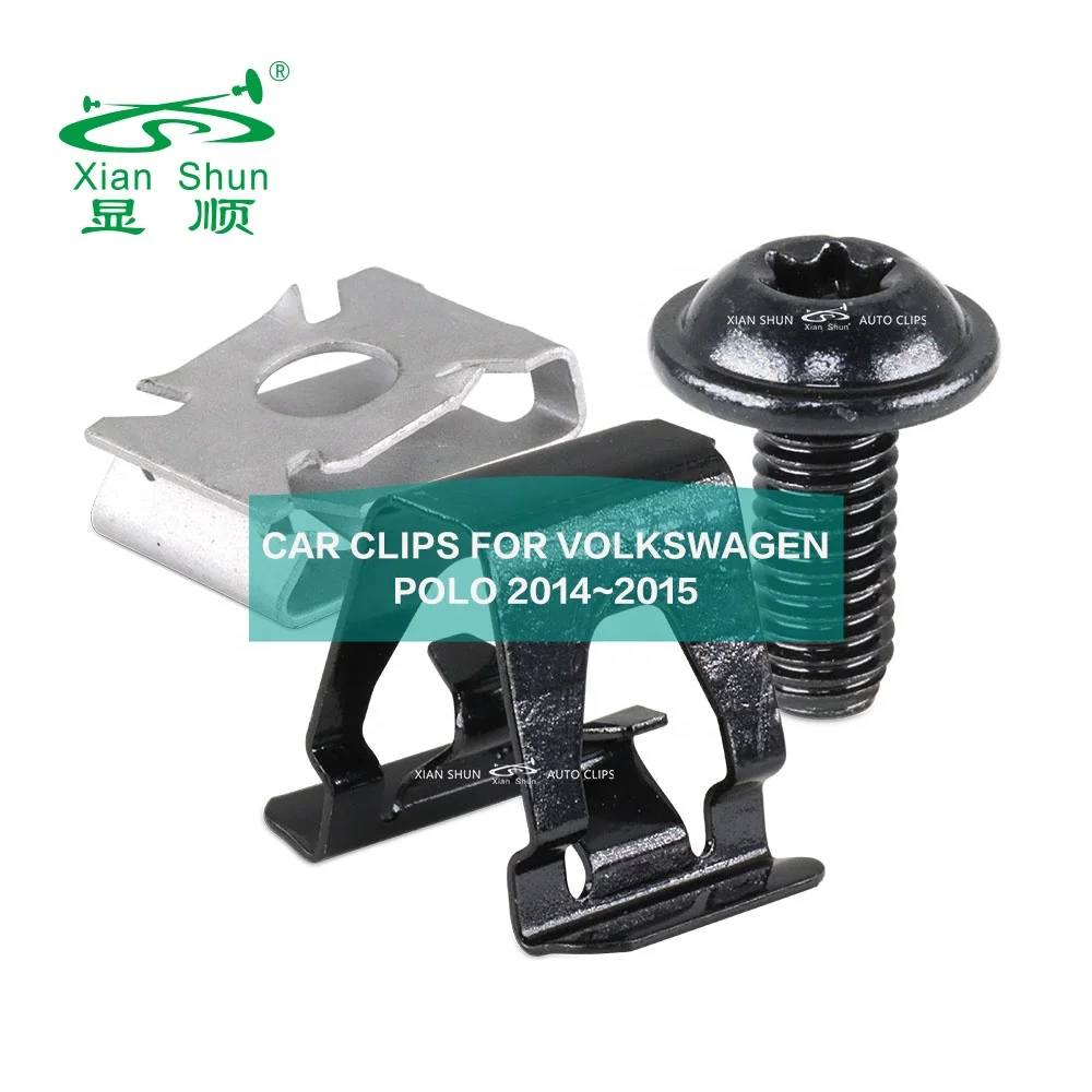 Car Fasteners & Clips Fit For VOLKSWAGEN  VAG POLO2014 2015 Bumper Hood Door panel Heat Shield Auto Fastener Clips