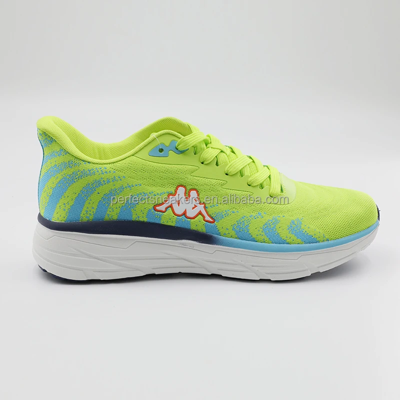 Breathable Mesh Fabric Light Color Cushion Soft Sole Customized Running Shoes Anti Slip Sole Designer Running Sneakers Supplier