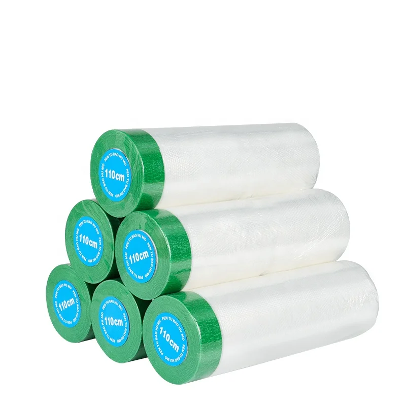 BYSLI Translucent Covering Auto Spray Painting Antifouling Protective Pre taped Masking Film for painting