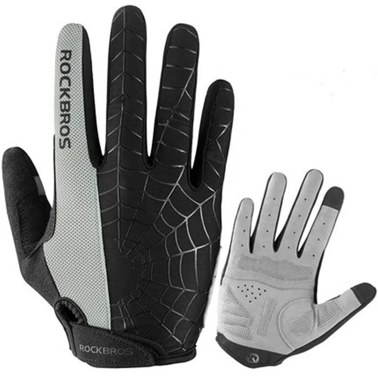 wholesale mountain bike mtb cycling gloves Customized logo black light weight cycle gloves long finger cycling warm equipment