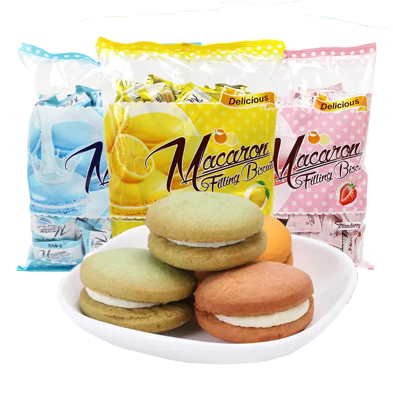 376g mixed flavor mixed biscuits grain snacks halal food macaron sandwich biscuits halal biscuits and cookies