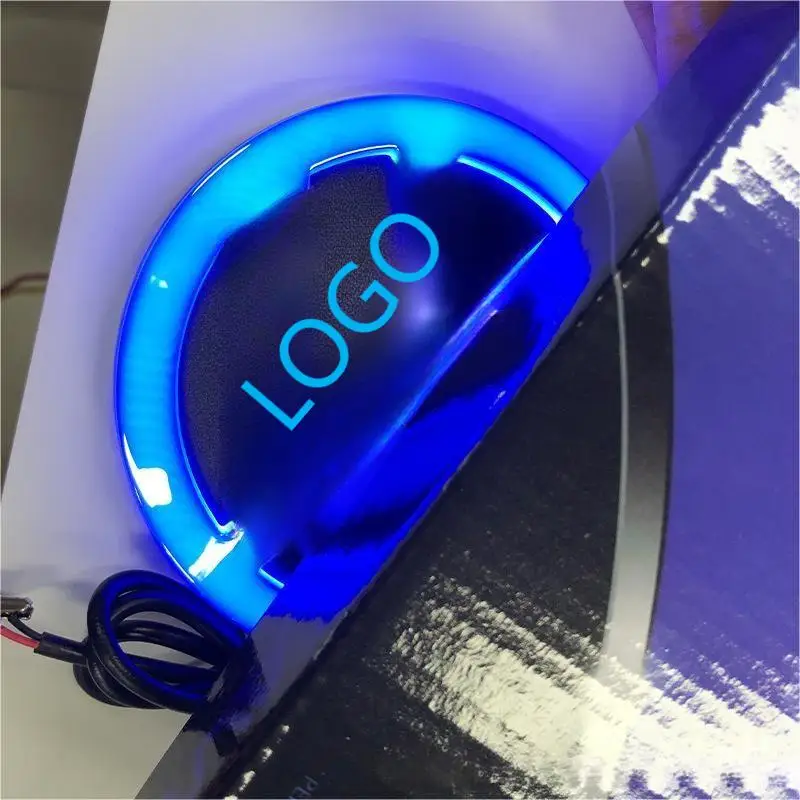 3D 4D 5D Cold Light Car Front and Rear Emblem Logo Light For VWn Golf 6 Maiteng vehicle LED Emblem Light