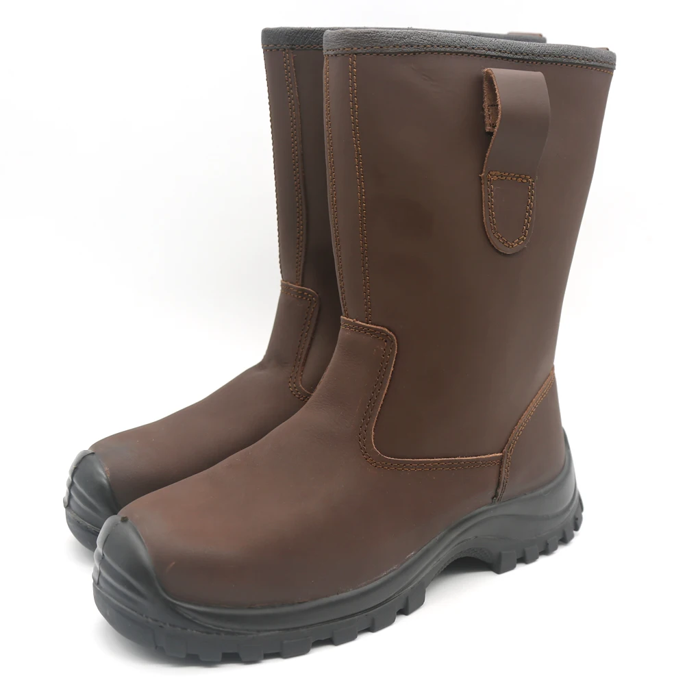 CE Verified Composite Toe Wood Land  Mens Leather Safety Work Boot