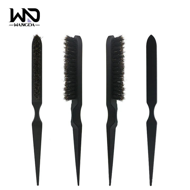 Professional Salon Boar Bristle Wooden Round Hairstyling Brush For Hair Curling Hairdressing Hair Curls Brush
