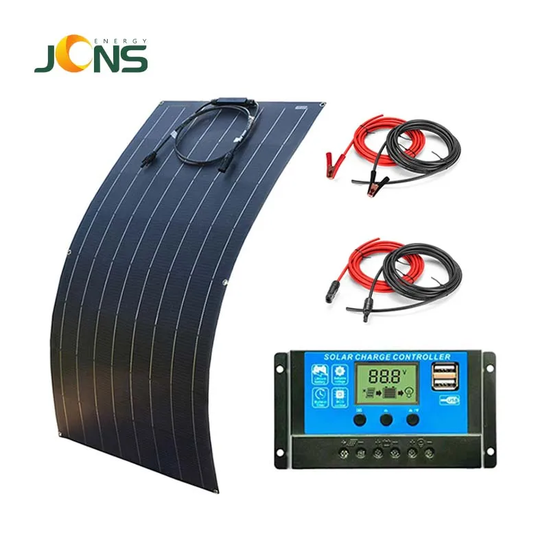 JCN high efficiency roof tiles Flexible PV Solar Panels mono flexible solar panel  100 Watt Roof Photovoltaic Panel For Boats