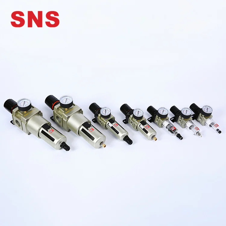 Aw1000 Aw2000 Aw3000 Professional Pneumatic Air Filter Regulator With Gauge Air Source Treatment