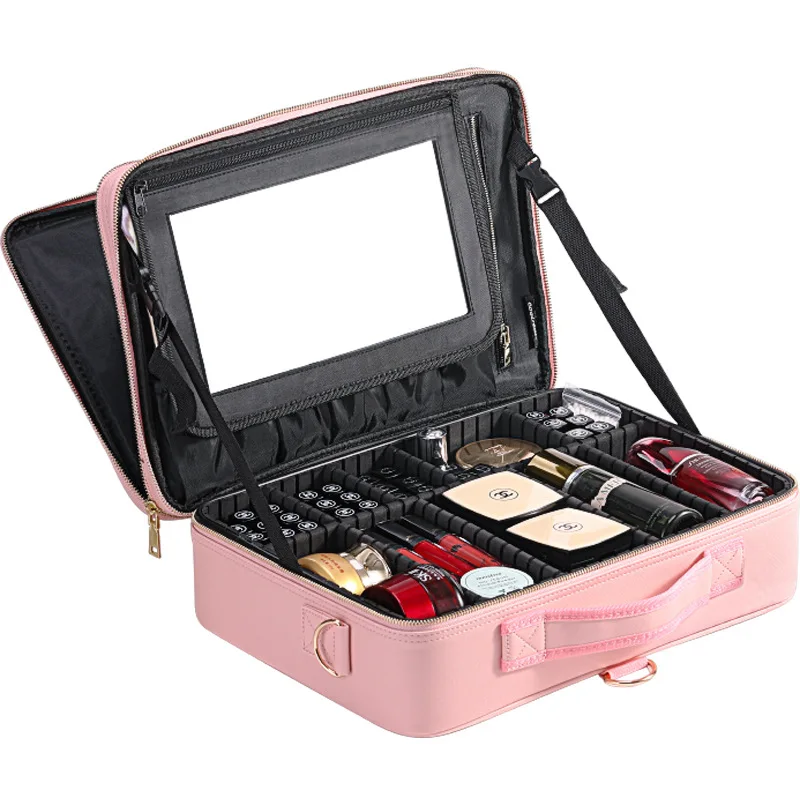 Custom Large Capacity Makeup Case Waterproof Professional Cosmetic Organizer Brush Bag Makeup Artist Bag