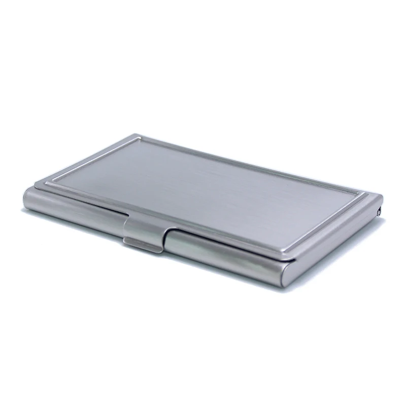 Wholesale Price Waterproof Stainless Steel Silver Metal Case Box Business Credit Card Case Cover Organizer Card Holder
