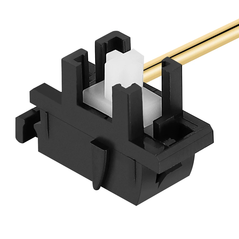 DUROCK Piano Plate Mount Stabilizer with Gold Plated Wire for Mechanical Keyboard Plate Stabilisers for Cherry Style Plate Stabs