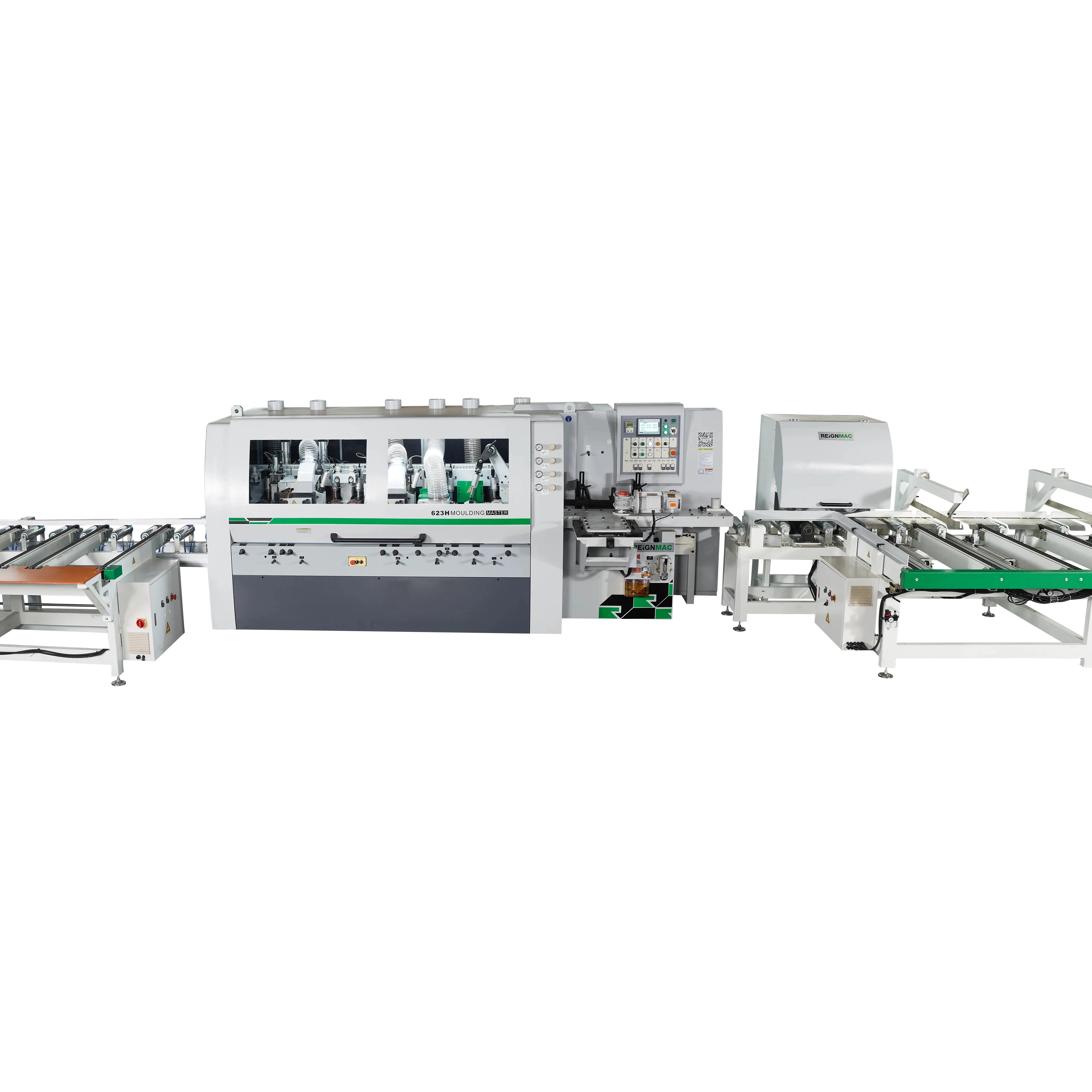 Woodworking machine  High speed 4 sided planer and moulder wood shaven machine