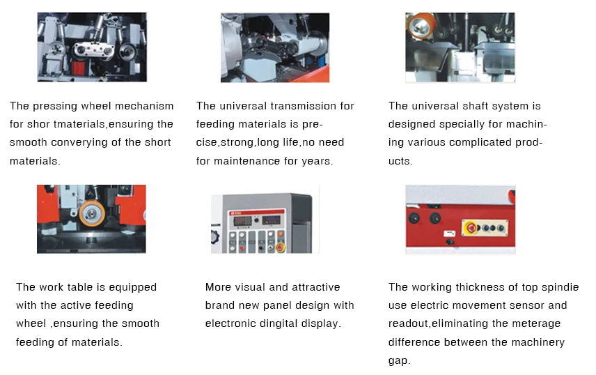 KINCNC Hot Sale Heavy Duty Woodworking Four-Sided Planer 4 Side Moulder For Wood