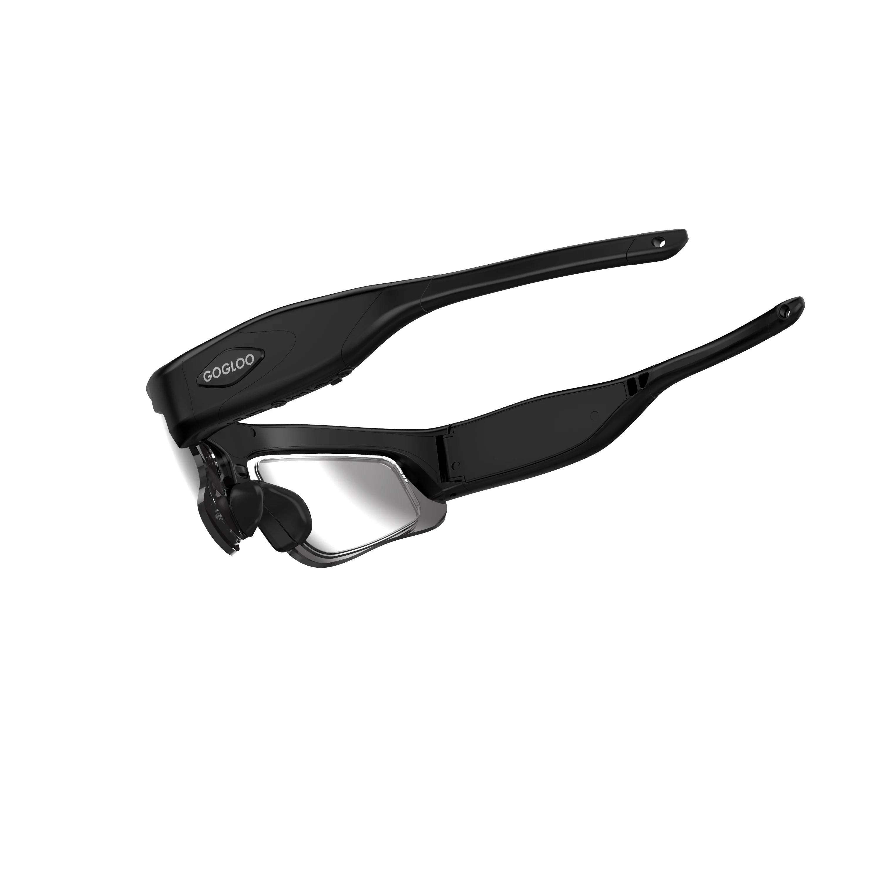 Gogloo E7 High performance 1080P glasses camera wifi for Sports bike fishing (matte black)