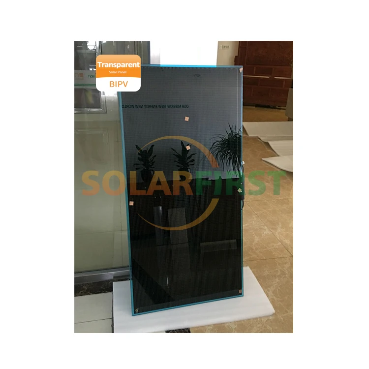 Photovoltaic Red Blue Black Glass Cdte Thin Film Transparent Solar Panel For Window