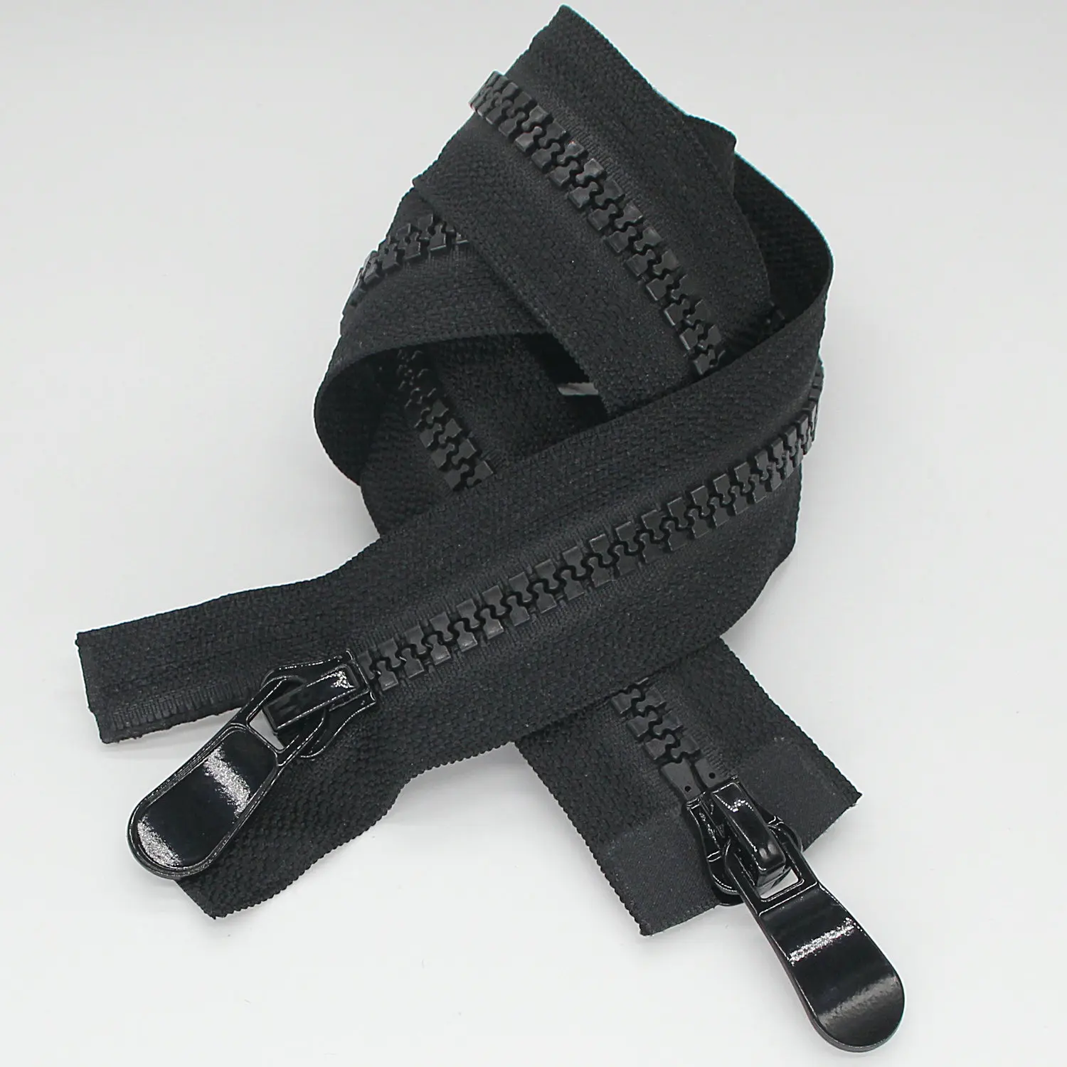 Hot Sale Top Quality 80cm No 8 two way auto-lock Plastic zipper