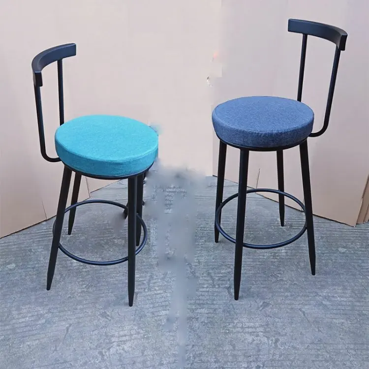 modern public furniture coffee lcharm high metal fram white mini bar stool chair